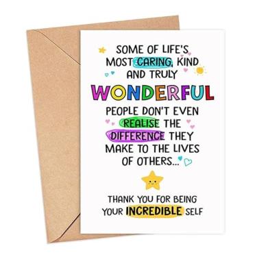 Imagem de LarsonDesign Thank You For Being Your Incredible Self Card - Cartão de aniversário - Cartões de agradecimento - Cartões de agradecimento por cuidar - Thank You Mentor - Leaving Colleagues Gift
