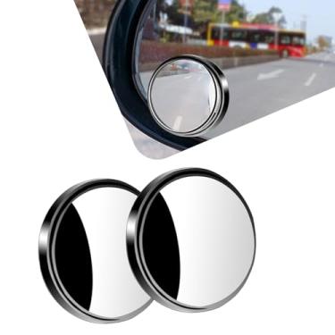 Imagem de Dogary 2 peças de espelhos de ponto cego, vidro retrovisor lateral grande angular de 360°, espelhos convexos de vidro HD, conchas anticolisão ABS, acessórios refletores retrovisores adequados para a