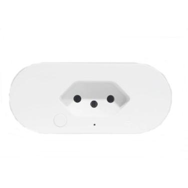 Imagem de Tomada Inteligente Wifi Smart Home Sem Fio Branca