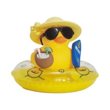 Imagem de Enfeite De Verão Para Painel De Carro: Patinho Amarelo Com Chapéu De S