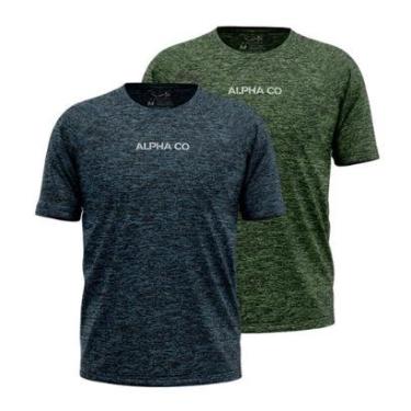 Imagem de Kit 2 Camisetas Dry Alpha Co Masculina-Masculino