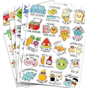 Imagem de Adesivos Punny Reward para crianças - Adesivos divertidos e motivacionais para professores, palavras inspiradoras para pessoas com deficiência em sala de aula e material escolar, tabela de recompensas