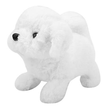 Imagem de Generic Brinquedo de Pelúcia Roxo para Cachorro de Estimação, Altamente Simulação de Cachorro Andando para Crianças, Quarto, Decoração de Escritório (Bichon Frisé)