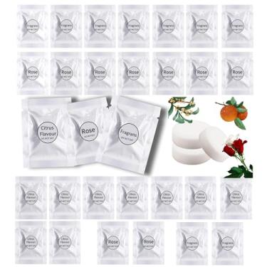 Imagem de Recargas de ambientador de carro, pacote individual de 30 peças, almofadas de substituição de clipe de ventilação de ar para carro, fragrância sólida, aromatizador, refil (rosa + tangerina +