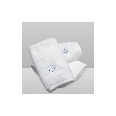 Imagem de Kit Paninho de Boca Laço Bebê Babitas Bordado - LACO BEBE, COELHO BRAN