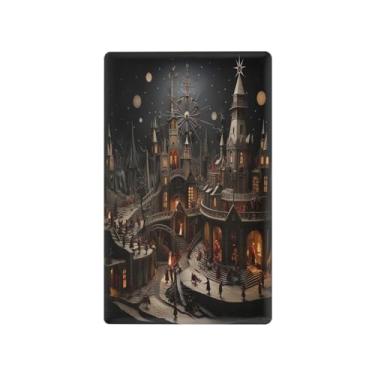 Imagem de Wassud Placa de cobertura de interruptor de luz, capas de tomadas duplas, placa de parede, atmosfera natalina (2) decoração decorativa de casa, sala de estar, quarto, decoração