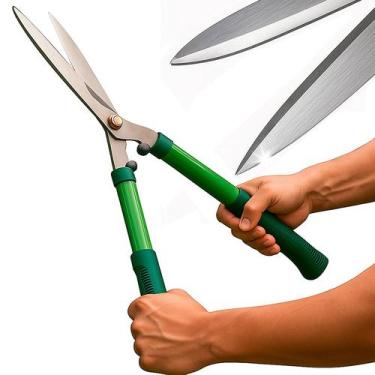 Imagem de Tesoura Poda Corte Cerca Viva Cabo Aço/emborrachado Hobby - MIGF
