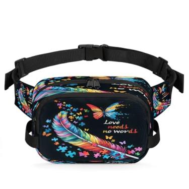 Imagem de Pochete retrô da bandeira da América para mulheres e homens com alça ajustável, bolsa transversal, bolsa de peito, bolsas de bumbum, bolsa de estilingue, Cor 6