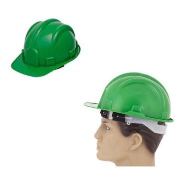 Imagem de Capaçete De Segurança Com Carneira Verde Pro Safety