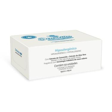 Imagem de Lenço Umedecido Donzelita embalado individualmente Cxa com 50 unid LAN