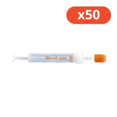 Imagem de Kit Seringa Monovette Lihelp 1ml Para gaso 50un - CONSUMO