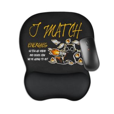 Imagem de Aganmi Mouse pad ergonômico com descanso de pulso troca de presente engraçado, pequeno tapete de borracha antiderrapante para alívio da dor, laptop, material de escritório, acessórios de decoração de
