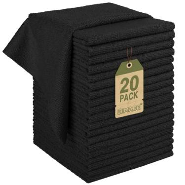 Imagem de UNIMADE Pano de toalha de loja, pacote com 20 panos de limpeza reutilizáveis de microfibra a granel toalhas de limpeza sem fiapos para carro cozinha automotivo bar mecânico restaurante garagem, 29 cm