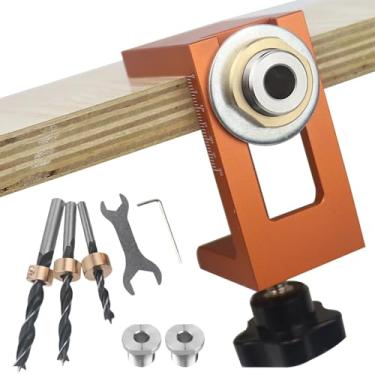 Imagem de Jig Para Parafusos De Bolso | Gabarito De Grampo E Régua - Acessório de Precisão para Ferramentas Elétricas - para Furos Invisíveis em Projetos de Carpintaria e Marcenaria