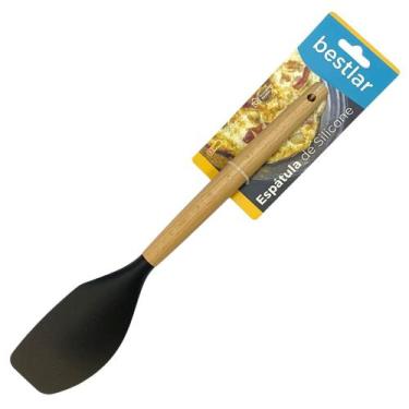 Imagem de Espátula de Silicone com Cabo em Madeira - Bestlar