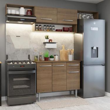 Imagem de Armário de Cozinha Completa 225cm Rustic Emilly Madesa 01