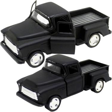 Imagem de Carro Miniatura Caminhonete Preto Metal Colecionável Fricção