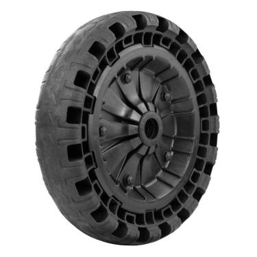 Imagem de Pneu Maciço ø 320 X 75 Mm Tramontina Com Roda Plástica Universal Para Carrinho De Mão