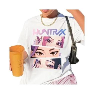 Imagem de Camiseta Huntrix Kpop Demon Hunters Comfort Colors Para Meninas Fãs Do