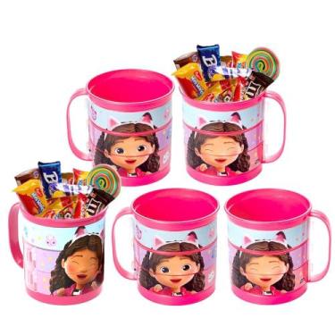 Imagem de Kit 5 Xícaras Gabby p/ Doces Lembrancinha Festa Infantil - Plasútil