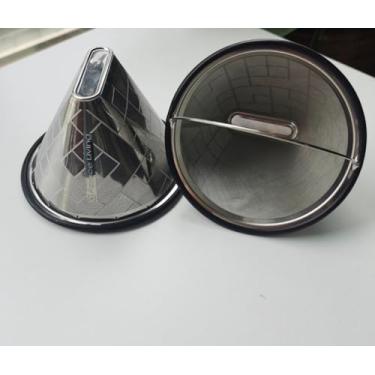 Imagem de Filtro de café reutilizável nº 4 para máquinas de café Technivorm Moccamaster KBGV e KBT – malha de aço inoxidável, filtro de metal durável para fabricação sustentável