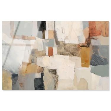 Imagem de Color Field Intersect III Impressão acrílica Boho Wall Decor por Art Remedy, Pronto para pendurar, 61 x 40 cm