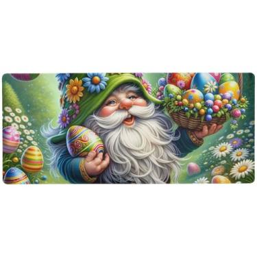 Imagem de Tapete verde anão ovo de Páscoa para controle de precisão de mesa, mouse pad grande para jogos, 89,9 x 39,9 cm, mouse pad gamer