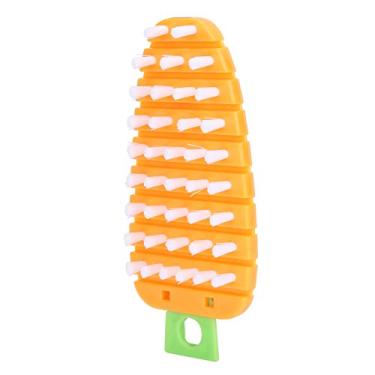 Imagem de GLOGLOW Escova de Materiais de Limpeza, Material PP PE, Design Flexível para Frutas e Vegetais, 5,5 X 2,4 pol., Purificador de Cozinha Multifuncional Em Formato de Cenoura Nan Vegetal (Laranja)