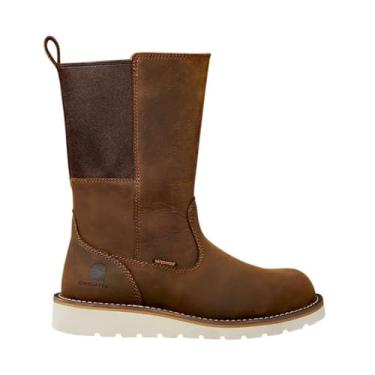 Imagem de Carhartt Calçado FW1234W feminino impermeável 25,5 cm Wellington Wedge Boot - 39 - Marrom