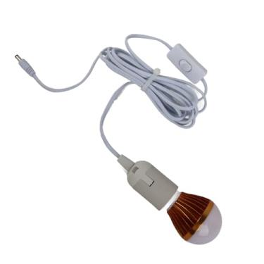 Imagem de Hyuduo Lâmpada Pendente Portátil Lâmpada Esférica E27, 12V 5W Com Cabo DC de Luz de Acampamento Ideal para Iluminação de Emergência de Trabalho, Luz Quente e Macia de Jardim Vintage, Baixa Energia