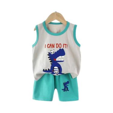 Imagem de Conjunto De Roupa Infantil De Verão Para Meninos E Meninas, Colete De 