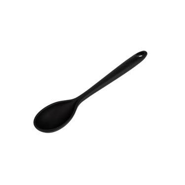 Imagem de Colher Profissional Silicone Preta 36Cm - Weck