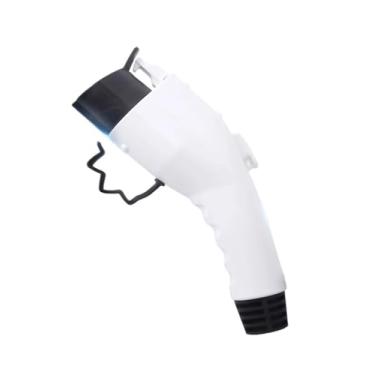 Imagem de Adaptador de carregamento ev Plugue de carregador de carro SAE J1772 Tipo 1 16A 3,5KW 32A 7KW para estação de carregamento de veículos elétricos EVSE (branco)