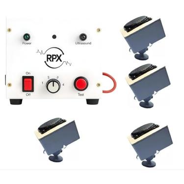 Imagem de Repelente Ultrassônico Industrial/Rural RPX 4 - Alcance até 1700m² Espanta Ratos, Morcegos e Gambás