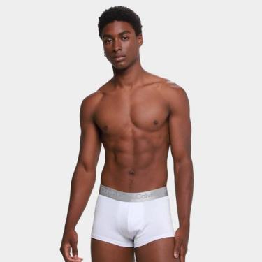 Imagem de Cueca Boxer Calvin Klein Low Rise Trunk Masculina, Branco, G