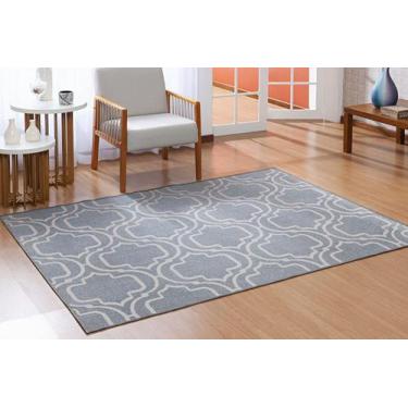 Imagem de Tapete 2,00x2,50 quarto sala antiderrapante sem pelo pousada pratik - 