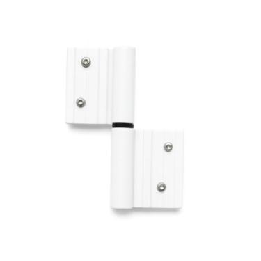 Imagem de Dobradiça de Encaixe para Porta de Giro, Alumínio Linha 30, Modelo DOB751, com 4 Parafusos Allen