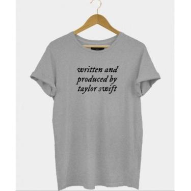 Imagem de Camiseta Feminina Baby Look Written And Produced Taylor Swift - SEMPRE