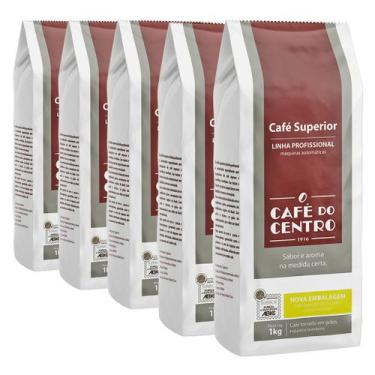 Imagem de Kit Café Do Centro Grão Torrado Superior 5kg Selo ABIC Máquina Automát