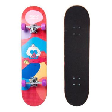 Imagem de Skate Creme Montado Fam Iniciante Rosa, Rosa, Único