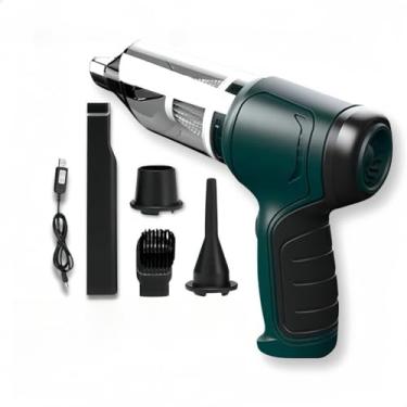 Imagem de Mini Aspirador e soprador De pó automotivo Portátil sem fio para Carro e Casa(Aspirador e Soprador 5 em 1)