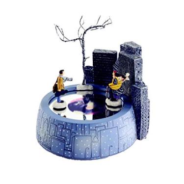 Imagem de pcagfaajmh Casal de inverno romântico skate caixa de música mecânica mecanismo de decoração de mesa para casa presente para meninas