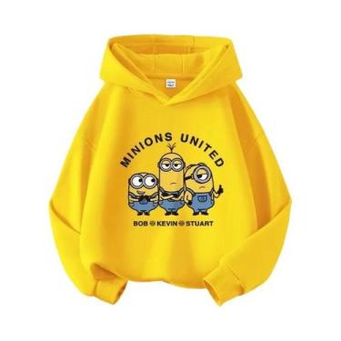 Imagem de Moletom Com Capuz Estampado Minions Despicable Me Para Meninos E Menin