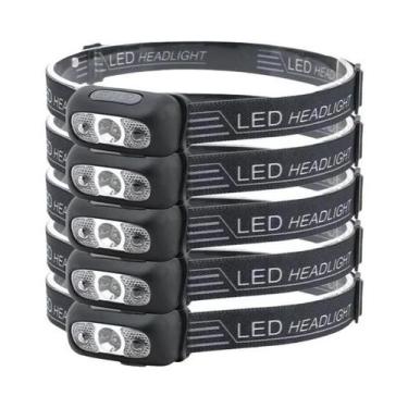 Imagem de Lanterna De Cabeça Mini LED Com Indução, Portátil E Recarregável Para 