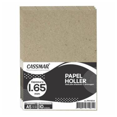 Imagem de Papel Holler para Cartonagem A5 1,65mm 148x210mm 10un - Cassmar 