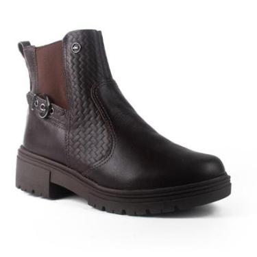Imagem de Bota Dakota de Cano Curto Em Couro Feminina D0402-Feminino
