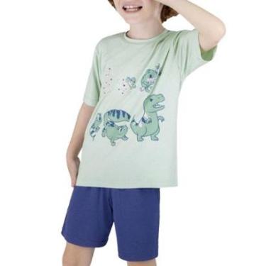 Imagem de Pijama Juvenil  Masculino Dedeka Modal Evolução Dinossauros-Masculino