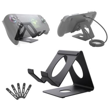 Imagem de MTHKLO Universal Desktop Stand for Handheld Consoles - Compatible with PlayStation Portal, Steam Deck, ROG Ally/X, Nintendo Switch 2 & More