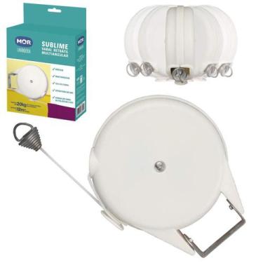 Imagem de Varal Retrátil Multiangular Corda 12 Metros Automática - VARAL STORE