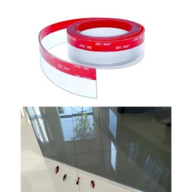 Imagem de Fita Veda Porta Janela Frestas Adesivo 3M PVC Transparente 35mm de Lar